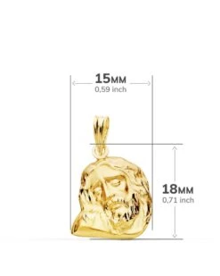 Cabeza De Cristo En Oro 18k PM-P7146-318 -FALOMIR Tienda de ventas cabeza de cristo en oro 18k 2
