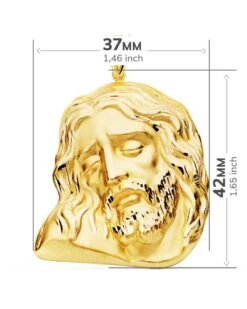 Cabeza De Cristo Oro 18k PM-P7146-342 9 Cabeza De Cristo Oro 18k PM-P7146-342 -FALOMIR Tienda de ventas cabeza de cristo oro 18k 3