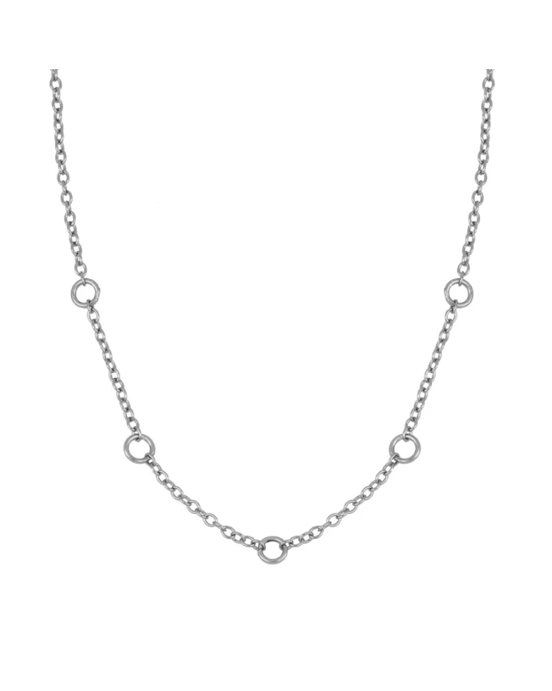 CADENA BASE PLATA 45 CM 3 CADENA BASE PLATA 45 CM