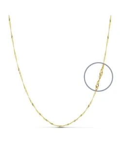 Cadena De Oro De 18k. SINGAPUR MACIZA PM-11005545