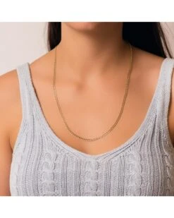 FALOMIR Tienda de ventas -FALOMIR Tienda de ventas cadena de oro de 18k hueca 49