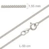CADENA PLATA BARBADA 50 CENTÍMETROS