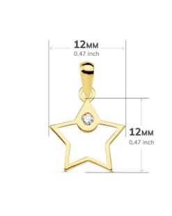 Colgante De Oro De 18k Estrella PM-21043-5 -FALOMIR Tienda de ventas colgante de oro de 18k estrella 2