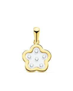Colgante De Oro De 18k Flor Airshine PM-21141-5