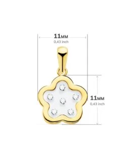 Colgante De Oro De 18k Flor Airshine PM-21141-5 -FALOMIR Tienda de ventas colgante de oro de 18k flor airshine 3