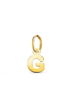 Colgante De Oro De 18k Letra G