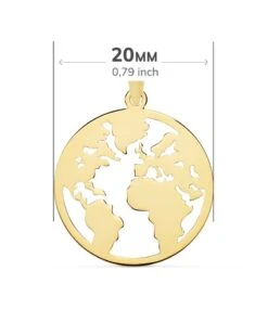 Colgante De Oro De 18k Mapamundi PM-16964 7 Colgante De Oro De 18k Mapamundi PM-16964 -FALOMIR Tienda de ventas colgante de oro de 18k mapamundi 2