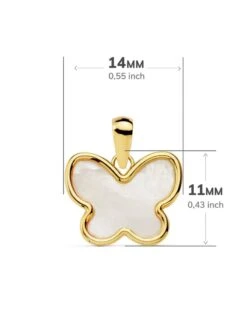 Colgante De Oro De 18k Mariposa PM-18859-5 -FALOMIR Tienda de ventas colgante de oro de 18k mariposa 5