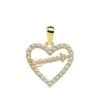 Colgante De Oro De Corazon 18 Kilates PM-16910