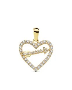 Colgante De Oro De Corazon 18 Kilates PM-16910