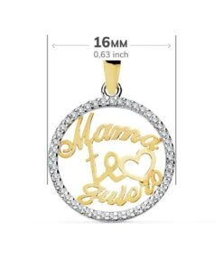 Colgante Mama Oro 18k PM-16916 -FALOMIR Tienda de ventas colgante mama oro 18k 8
