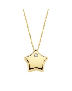 Collar De Oro Amarillo De 18k PM-18898-3