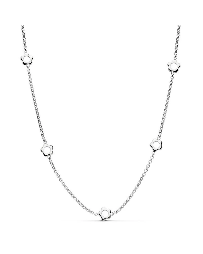 Collar De Oro Blanco De 18k PM-12000289 3 Collar De Oro Blanco De 18k PM-12000289