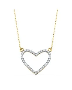 Collar De Oro Blanco Y Amarillo De 18k PM-22021