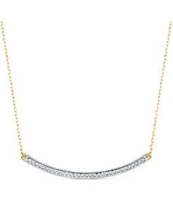 Collar De Oro Blanco Y Amarillo De 18k PM-22014