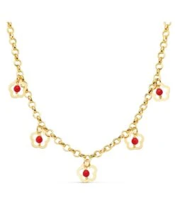 Collar De Oro Y Corales 18k PM-24000313