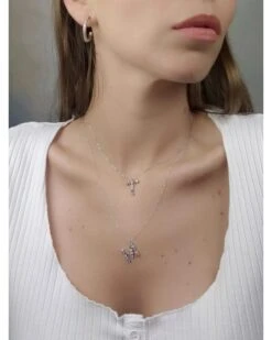 COLLAR ESTYLI LETRA C PLATEADA VES-CO846CRH -FALOMIR Tienda de ventas collar estyli letra c plateada 2