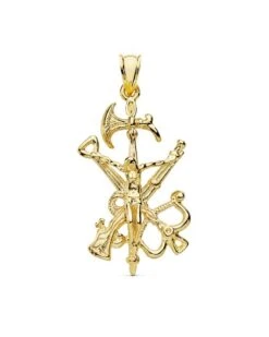 Cristo De Oro De 18 Kilates PM-P7654-035