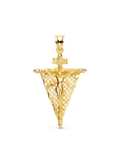 Cruz Con Cristo Del Remedio De Animas Oro De 18k PM-P7667-030
