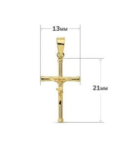 Cruz Con Cristo En Oro De 18k PM-16809 7 Cruz Con Cristo En Oro De 18k PM-16809 -FALOMIR Tienda de ventas cruz con cristo en oro de 18k 37
