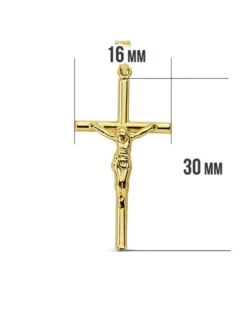 Cruz Con Cristo En Oro De 18k PM-13528 -FALOMIR Tienda de ventas cruz con cristo en oro de 18k 7