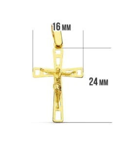 Cruz Con Cristo En Oro De 18k PM-16786 -FALOMIR Tienda de ventas cruz con cristo en oro de 18k 74