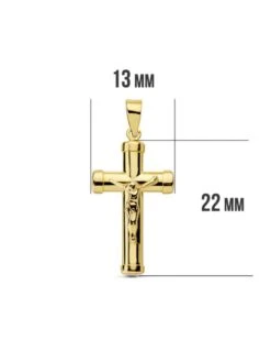 Cruz Con Cristo En Oro De 18k PM-16791 -FALOMIR Tienda de ventas cruz con cristo en oro de 18k 80
