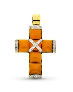 Cruz De Oro Amarillo De 18k PM-13262