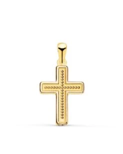 Cruz De Oro Amarillo De 18k PM-23008