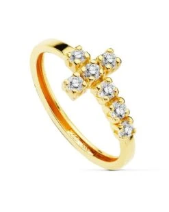 Cruz De Oro De 18 Kilates PM-19441-OA