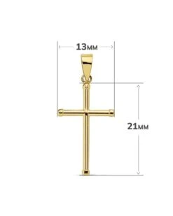 Cruz De Oro De 18k PM-16811 -FALOMIR Tienda de ventas cruz de oro de 18k 2