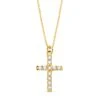 Cruz De Oro De 18k Y Diamantes PM-P30123 -FALOMIR Tienda de ventas cruz de oro de 18k y diamantes 24