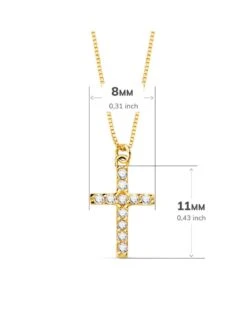 Cruz De Oro De 18k Y Diamantes PM-P30123 -FALOMIR Tienda de ventas cruz de oro de 18k y diamantes 26