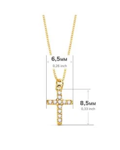 Cruz De Oro De 18k Y Diamantes PM-P30122 -FALOMIR Tienda de ventas cruz de oro de 18k y diamantes 6