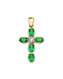 Cruz De Oro Y Diamantes PM-1742