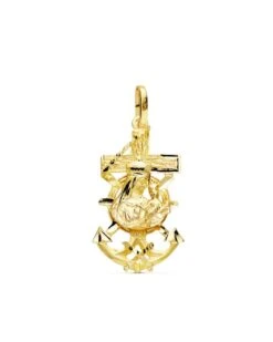 Cruz Virgen Del Carmen En Oro 18k PM-P7684-330