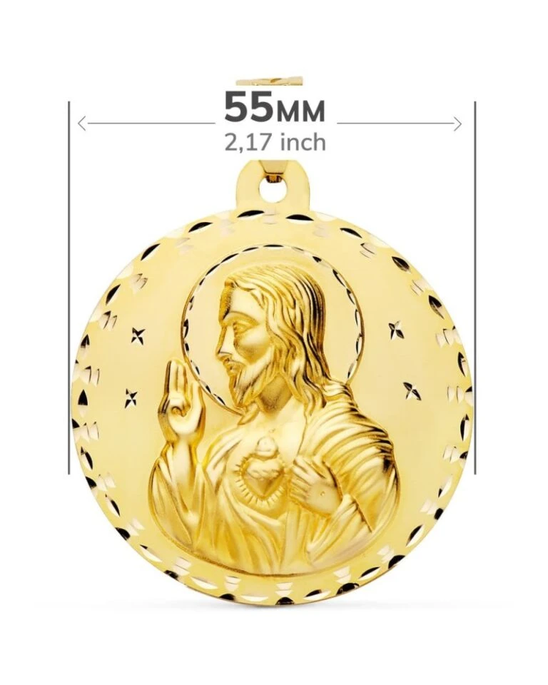 FALOMIR Tienda de ventas -FALOMIR Tienda de ventas escapulario virgen del carmen y corazon de jesus oro 18k 10 768x960 1