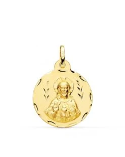 Escapulario Virgen Del Carmen Y Corazón De Jesús Oro 18k PM-P5006-322 -FALOMIR Tienda de ventas escapulario virgen del carmen y corazon de jesus oro 18k 28