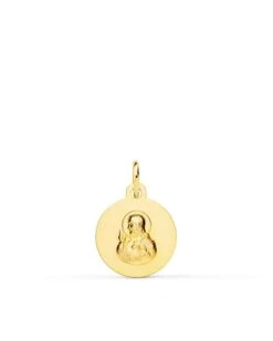 Escapulario Virgen Del Carmen Y Corazón De Jesús Oro 18k PM-P5003-012 -FALOMIR Tienda de ventas escapulario virgen del carmen y corazon de jesus oro 18k 7