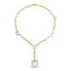 Gargantilla De Oro Amarillo Y Blanco De 18 Kilates PM-15000028