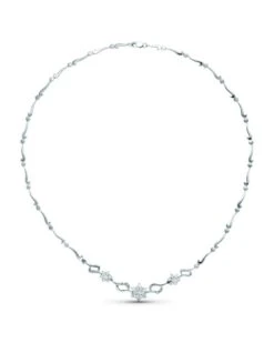 Gargantilla De Oro Blanco De 18 Kilates PM-20419-3