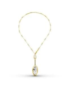 Gargantilla De Oro Amarillo Y Blanco De 18 Kilates PM-25000037