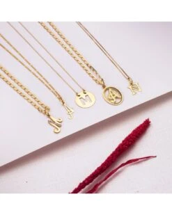 Inicial Letra M Oro 18k PM-16620-M -FALOMIR Tienda de ventas inicial letra m oro 18k 3