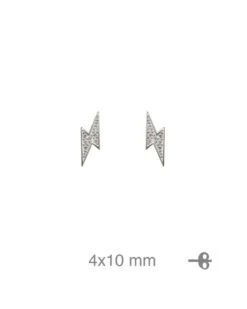LITTLE EARRINGS SHIN STORM IN SILVER MK-133-PEN-P102G