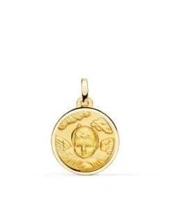 Medalla ángel Niño En La Nube De Oro De 18k PM-P9354-118