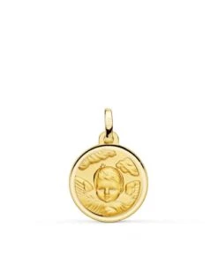 Medalla ángel Niño En La Nube De Oro De 18k PM-P9353-116