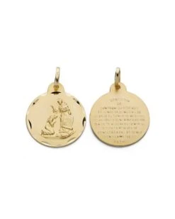 Medalla Bendición De San Francisco Oro 18k PM-P2878-320