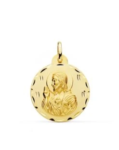 Medalla Corazón De Jesús Oro 18k PM-P5001-324