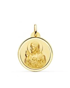 Medalla Corazón De Jesús Oro 18k PM-P5001-124