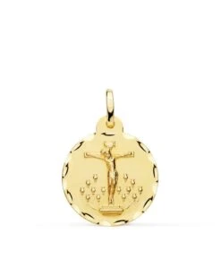 Medalla Cristo De La Laguna Oro De 18k PM-P7139-320